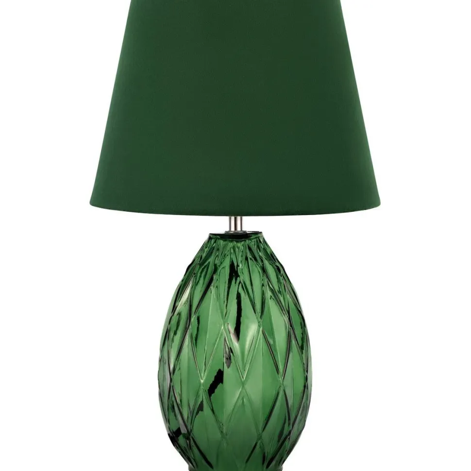 Pöytävalaisin Paulmann Pauleen Crystal Velvet, E14, vihreä