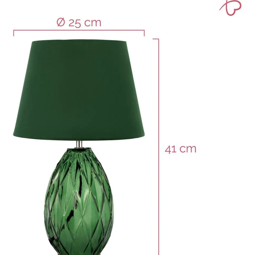 Pöytävalaisin Paulmann Pauleen Crystal Velvet, E14, vihreä