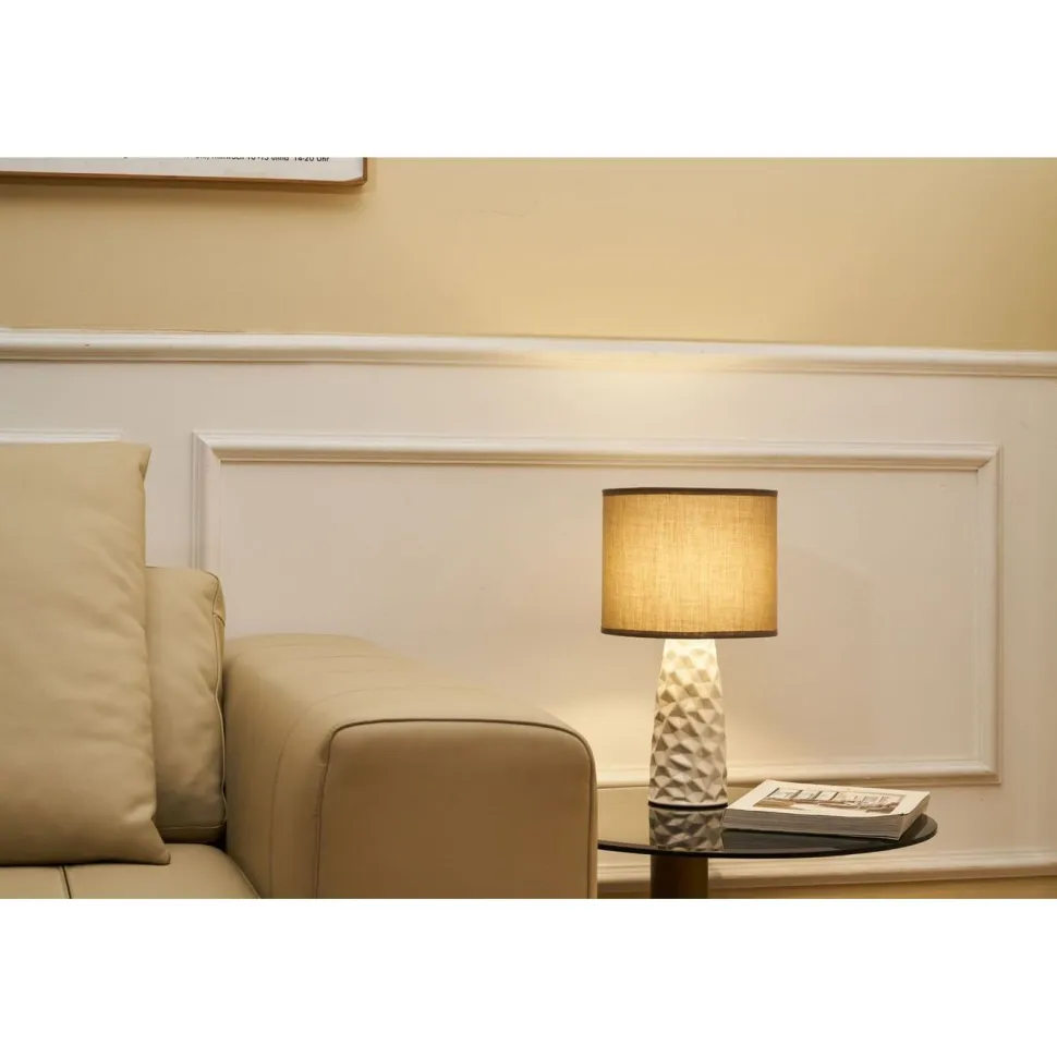 Pöytävalaisin Paulmann Pauleen Fancy Sculpt 41cm E14 max. 20W taupe/kerma