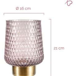 Pöytävalaisin Paulmann Pauleen Sparkling Glamour, E27, 2700K, ruskea/messinki