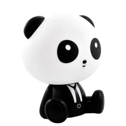Pöytävalaisin Polux Panda LED 2,5 W IP20 195x160x245 mm muovi musta/valkoinen