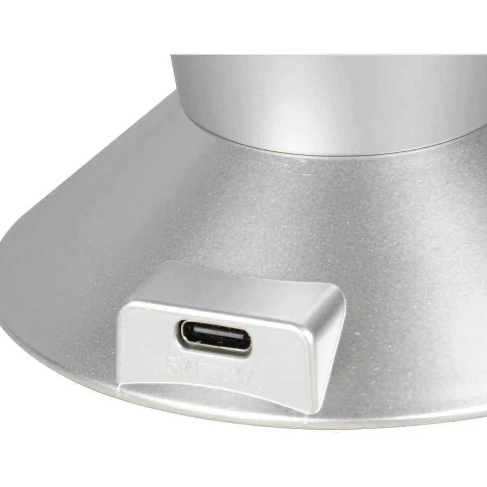 Pöytävalaisin Trio Holly 34.5cm LED RGB titaani