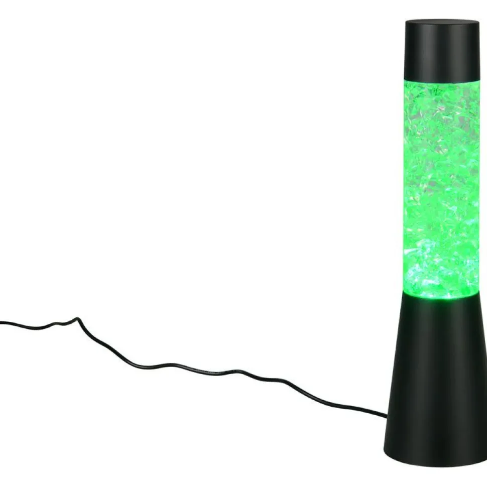 Pöytävalaisin Trio Martini 33cm LED RGB mattamusta
