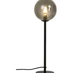 Pöytävalaisin Aneta Lighting Molekyl Ø13,5x43cm musta/savulasi