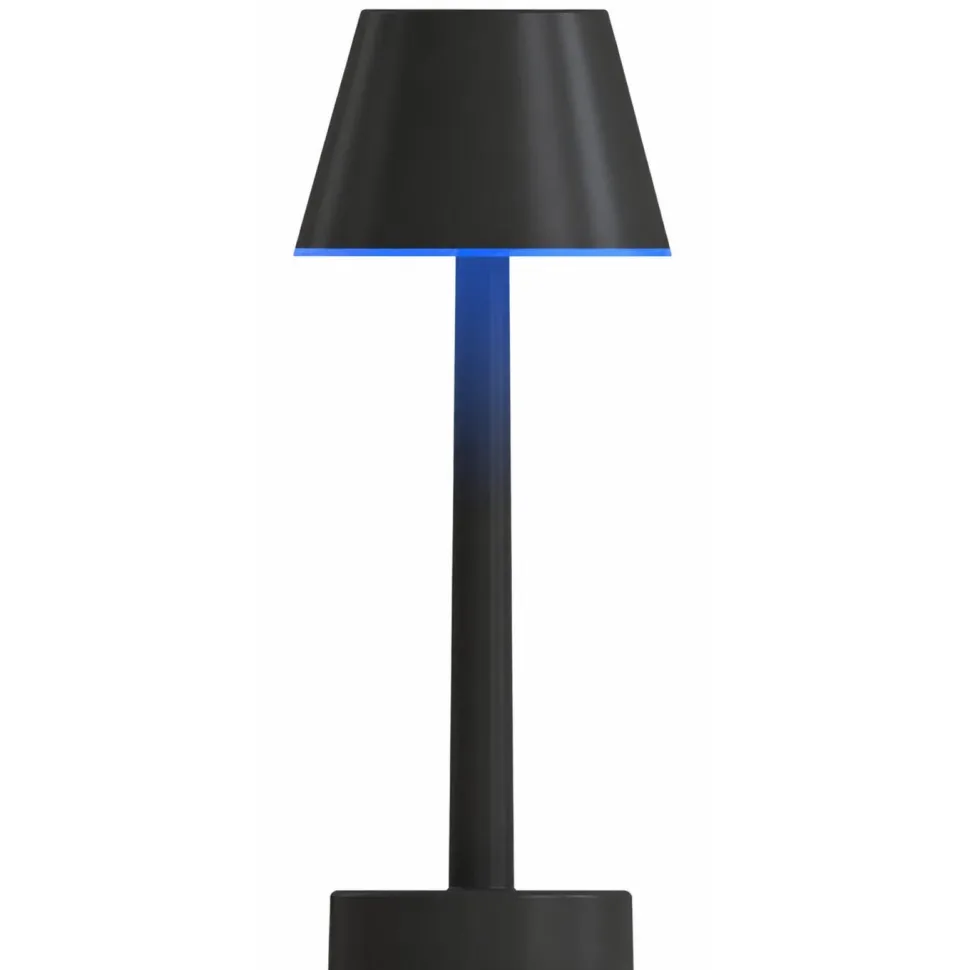 Pöytävalaisin Calex Lucca IP54 ladattava 3000K+RGB