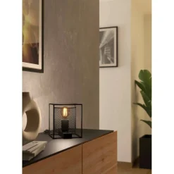 Pöytävalaisin Eglo Catterick 40W 16,5x16,5x19cm musta