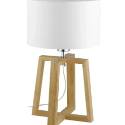 Pöytävalaisin Eglo Chietino 1 44cm valkoinen/puu