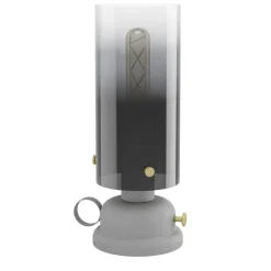 Pöytävalaisin Eglo Gargrave, Ø31.5cm, E27, 40W, IP20, harmaa/messinki