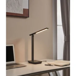 Pöytävalaisin Eglo Iniesta, 35cm, LED, 3.6W, IP20, cappuccino/musta