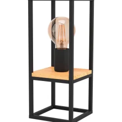 Pöytävalaisin Eglo Libertad 35cm musta/puu