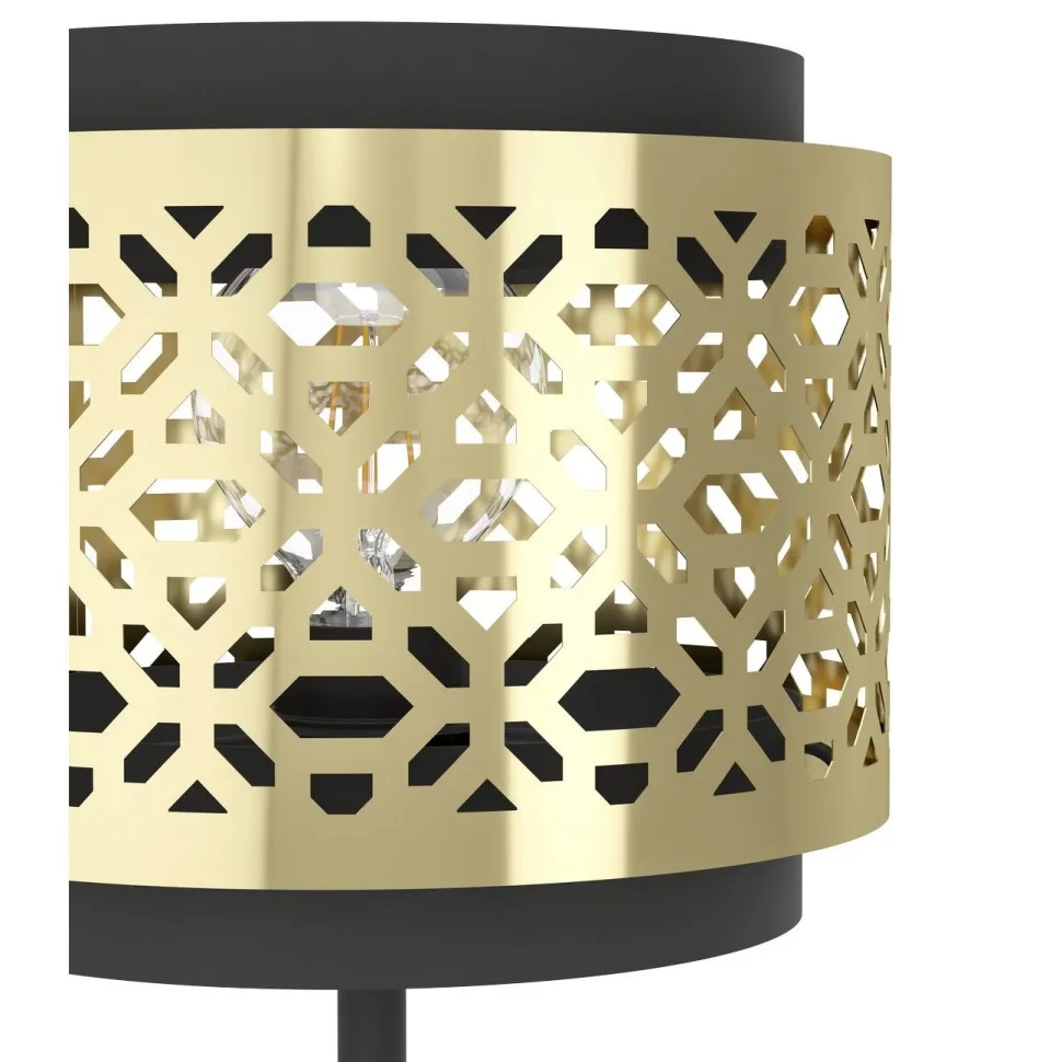 Pöytävalaisin Eglo Sandbach, 45cm, E27, 40W, IP20, messinki/musta