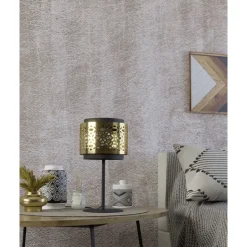 Pöytävalaisin Eglo Sandbach, 45cm, E27, 40W, IP20, messinki/musta