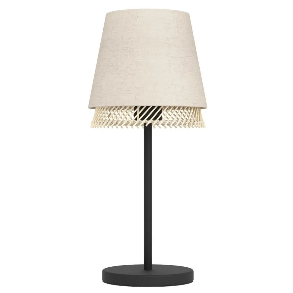 Pöytävalaisin Eglo Tabley, 42.5cm, E27, 40W, IP20, pellava/puu
