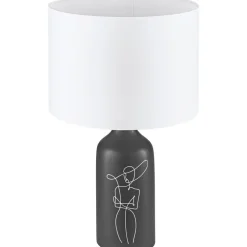 Pöytävalaisin Eglo Vinoza 40W 30x53,5cm musta/valkoinen