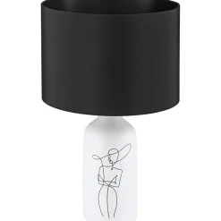 Pöytävalaisin Eglo Vinoza 40W 30x53,5cm valkoinen/musta