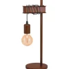 Pöytävalaisin Eglo Vintage Townshend 4 50cm antiikinruskea