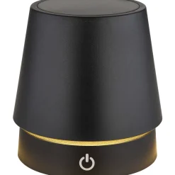 Pöytävalaisin Globo Carlos Ø10.6cm, USB-ladattava