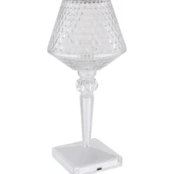 Pöytävalaisin Globo Gixi 12cm, CCT, USB, kirkas