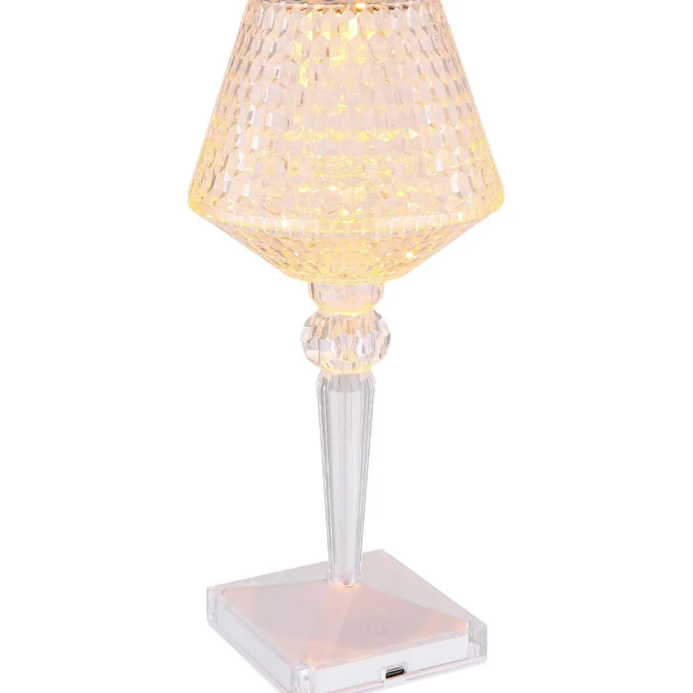 Pöytävalaisin Globo Gixi 12cm, CCT, USB, kirkas