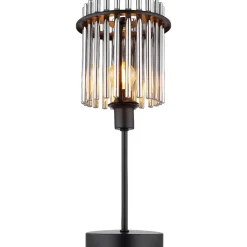 Pöytävalaisin Globo Gorley, 1xE14, musta/savu