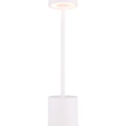 Pöytävalaisin Globo Polina 34cm, USB-ladattava, CCT, nikkeli