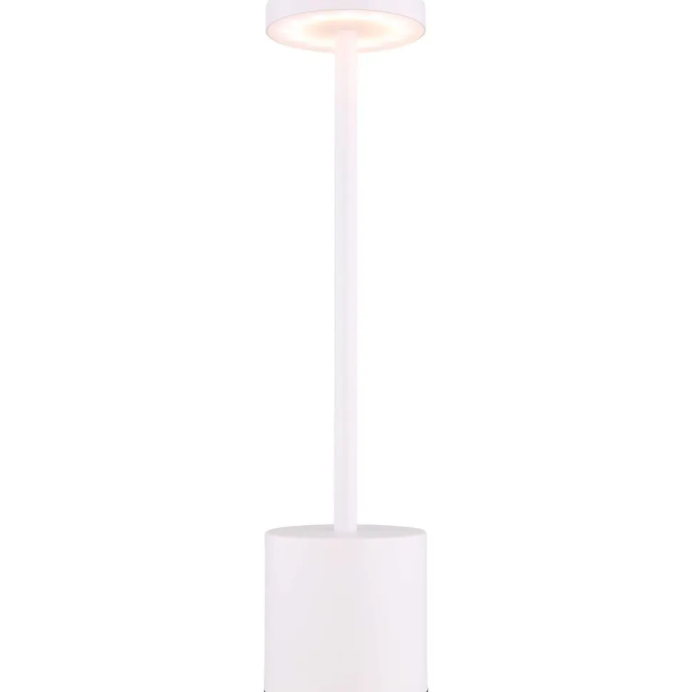Pöytävalaisin Globo Polina 34cm, USB-ladattava, CCT, nikkeli