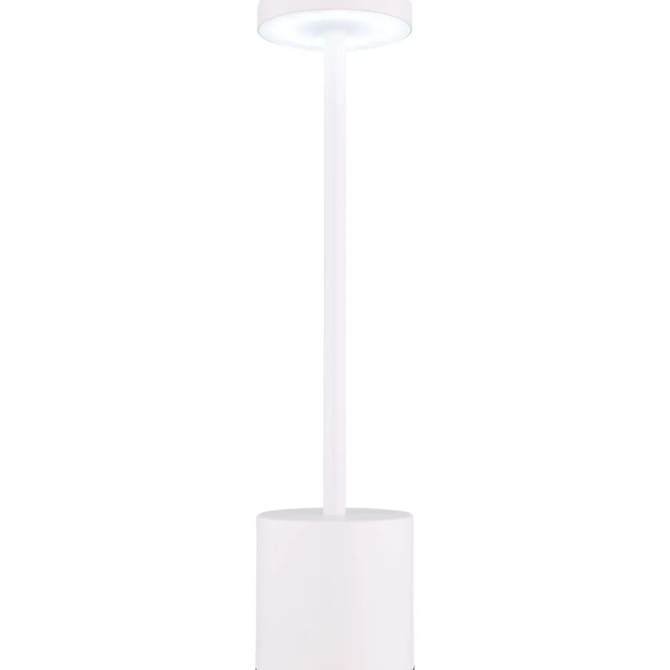 Pöytävalaisin Globo Polina 34cm, USB-ladattava, CCT, nikkeli