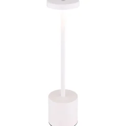 Pöytävalaisin Globo Polina 34cm, USB-ladattava, CCT, nikkeli