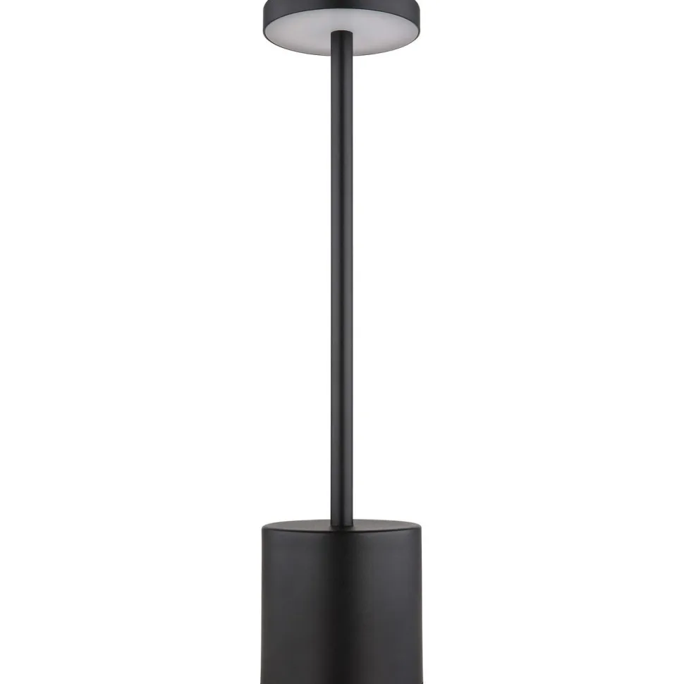 Pöytävalaisin Globo Polina 34cm, USB-ladattava, CCT, nikkeli