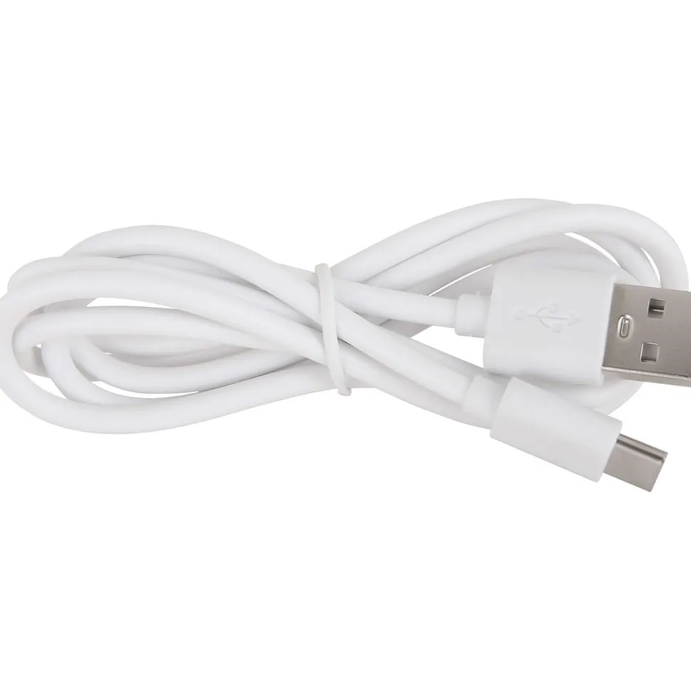 Pöytävalaisin Globo Polina 34cm, USB-ladattava, CCT, nikkeli