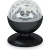 Pöytävalaisin Heat Disco LED RGB 3W musta