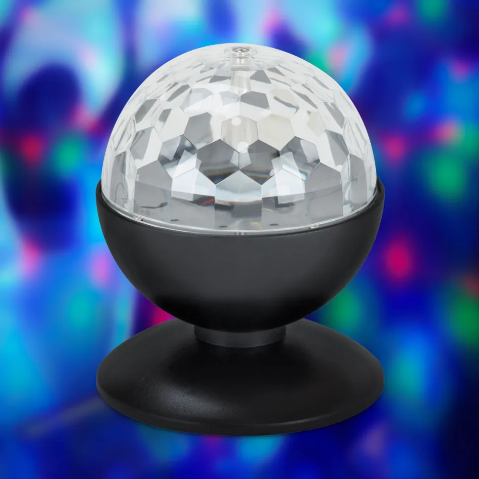 Pöytävalaisin Heat Disco LED RGB 3W musta