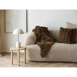 Pöytävalaisin House Nordic Sheffield, E27, 40W, marmorijalustalla, beige