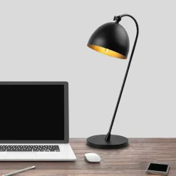 Pöytävalaisin Linento Lighting Acuka 12292, 54cm, musta/kulta
