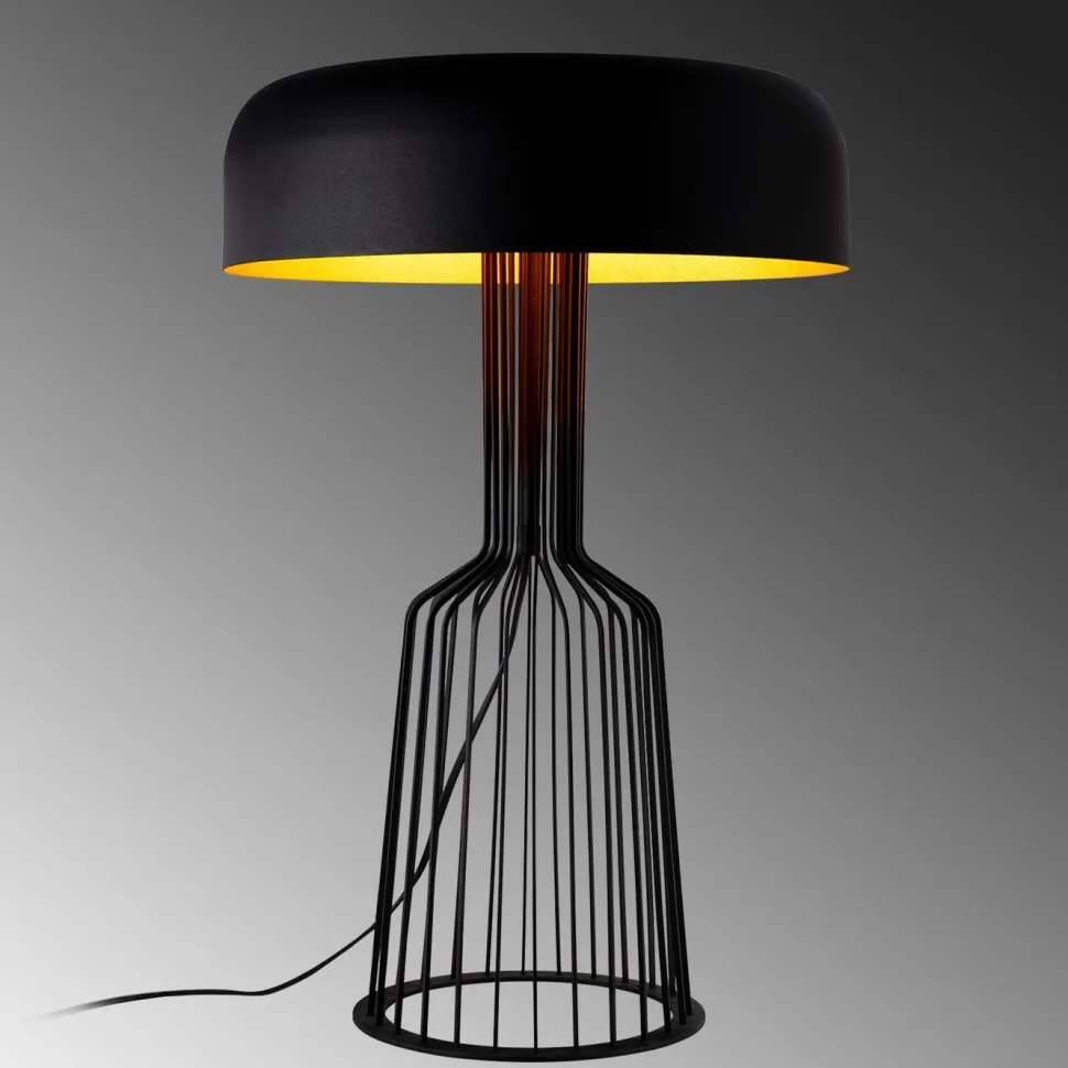 Pöytävalaisin Linento Lighting Aira musta/kulta