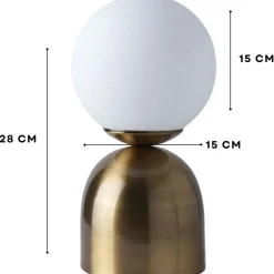 Pöytävalaisin Linento Lighting 242095 antiikkimessinki
