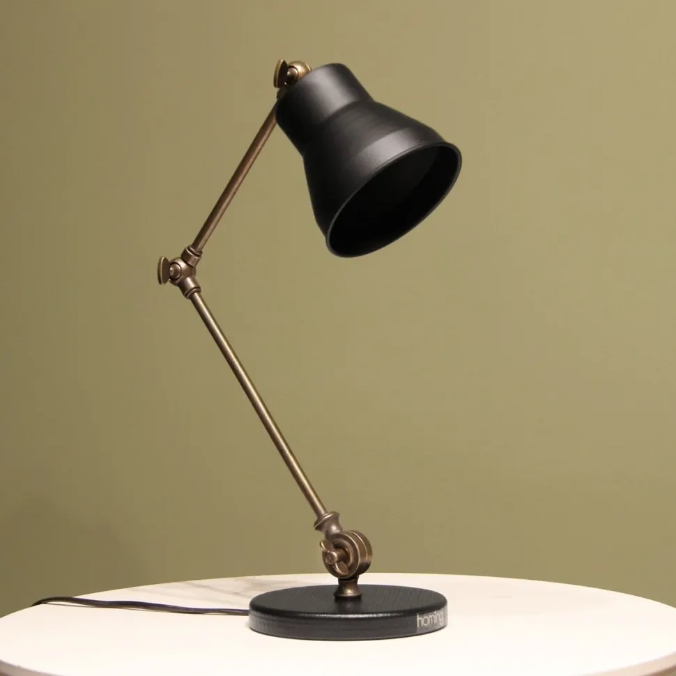 Pöytävalaisin Linento Lighting AYD-3315, 41cm, musta/antiikki