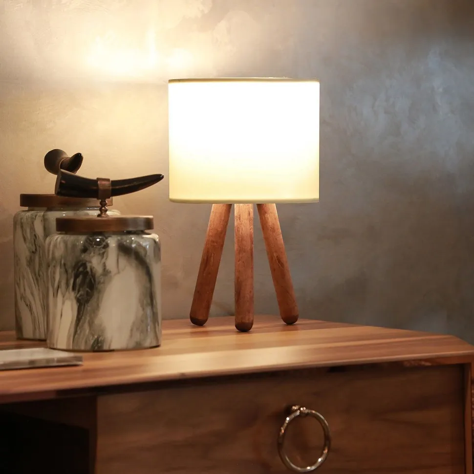 Pöytävalaisin Linento Lighting AYD-2939, kermanvalkoinen