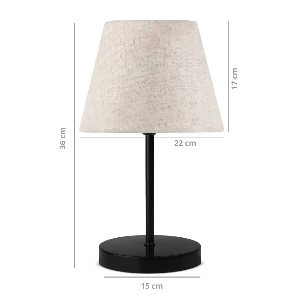Pöytävalaisin Linento Lighting AYD-2570, kermanvalkoinen