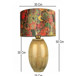 Pöytävalaisin Linento Lighting BK078, ø30cm, E27, max. 40W, IP20, monivärinen