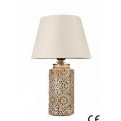 Pöytävalaisin Linento Lighting BK050, ø30cm, E27, max. 40W, IP20, monivärinen/kerma