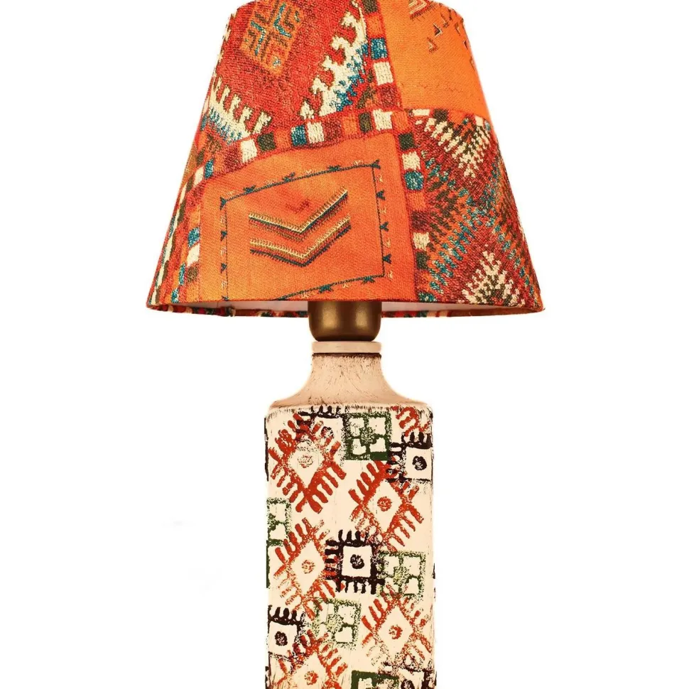 Pöytävalaisin Linento Lighting BK032, ø25cm, E27, max. 40W, IP20, oranssi