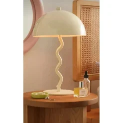 Pöytävalaisin Linento Lighting BRZ-340115, ø25cm, E27, max. 40W, IP20, kerma