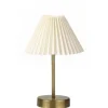 Pöytävalaisin Linento Lighting BRZ-343422, ø10-22cm, E27, max. 40W, IP20, kulta/valkoinen