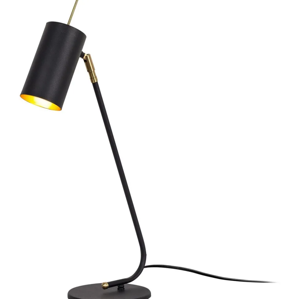 Pöytävalaisin Linento Lighting Clovis musta/kulta