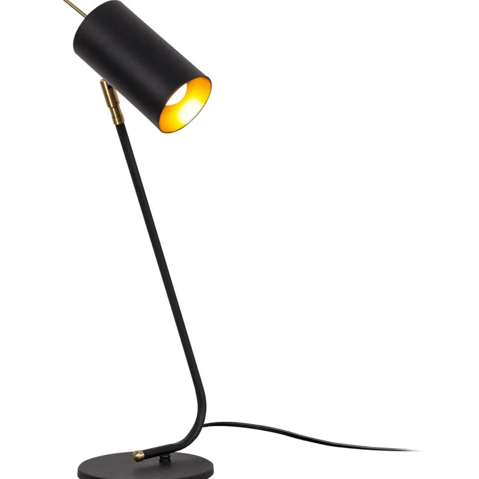 Pöytävalaisin Linento Lighting Clovis musta/kulta