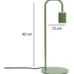 Pöytävalaisin Linento Lighting 241916, ø3cm, E27, max. 40W, IP20, minttu
