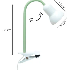 Pöytävalaisin Linento Lighting 241898, ø9cm, E27, max. 40W, IP20, minttu