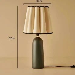 Pöytävalaisin Linento Lighting Curly, E27, max. 40W, IP20, antrasiitti