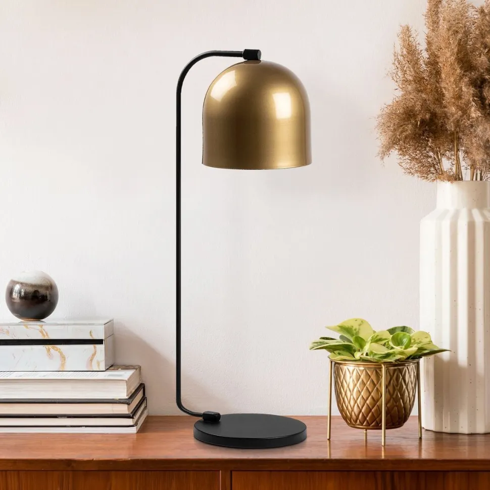 Pöytävalaisin Linento Lighting Epika 12246, 60cm, kulta/musta